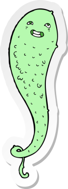 Bir insan tarafından çizilmiş ürkütücü bir hayaletin çıkartması.