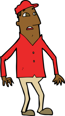 Bir insan tarafından çizilmiş bir karikatür.