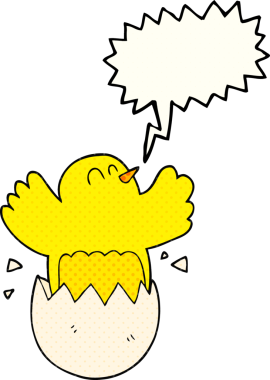 El yazısıyla çizilmiş çizgi roman konuşma balonu karikatürü. Bir insan tarafından çizilmiş yumurta.