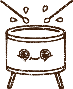 Bir insan tarafından çizilen Davul Kömürü Çizimi