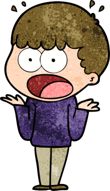 Bir insan tarafından çizilmiş bir karikatür.