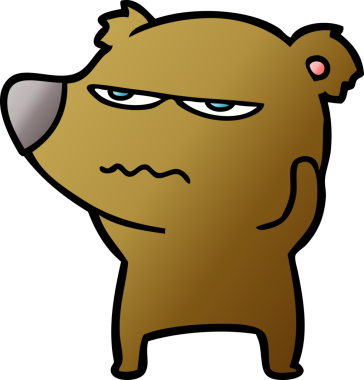 Bir insan tarafından çizilmiş bir çizgi film karakteri.