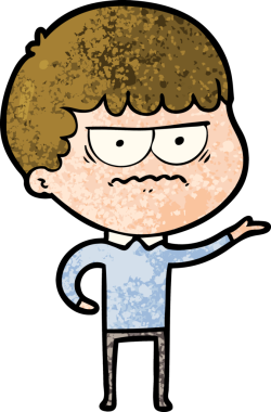 Bir insan tarafından çizilmiş rahatsız bir adam.