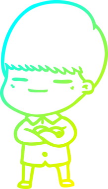 Bir insan tarafından çizilmiş kendini beğenmiş bir çizgi film karakteri.