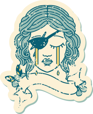 Retro Dövme Tarzı Bir insan tarafından çizilmiş insan düzenbaz karakter yüzü