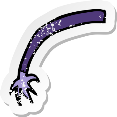 Bir insan tarafından çizilen cadılar bayramı vampir kolunun gerilimli yapıştırması.