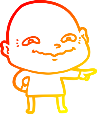 Bir insan tarafından çizilmiş ürkütücü bir çizgi film çizimi.