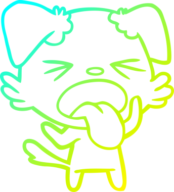 Bir insan tarafından çizilmiş iğrenç bir çizgi film çizimi.