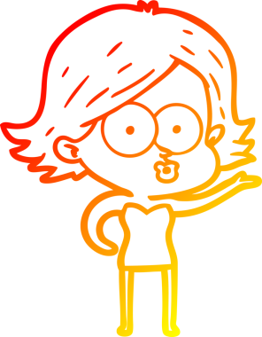 Bir insan tarafından somurtulmuş çizgi film kızı çizimi.