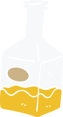 Bir insan tarafından çizilmiş sürahide karalama içeceği.