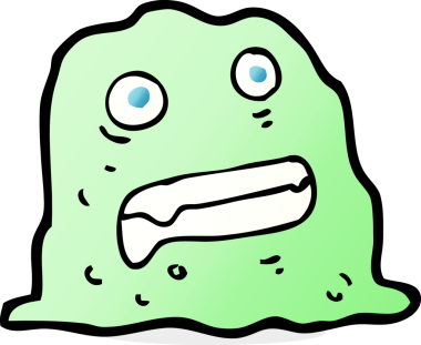 Bir insan tarafından çizilmiş sümüksü yaratık.