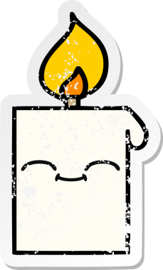 Bir insan tarafından çizilmiş şirin bir çizgi filmin sıkıntılı çıkartması.