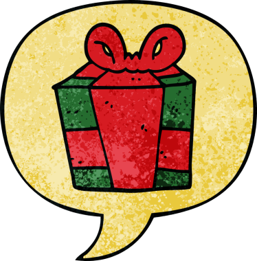 bir insan tarafından çizilmiş, retro desen şeklinde konuşma baloncuğu olan bir çizgi film.