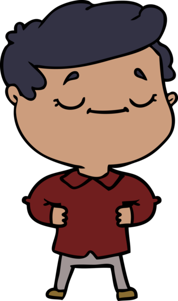 Bir insan tarafından çizilmiş gururlu bir adam.