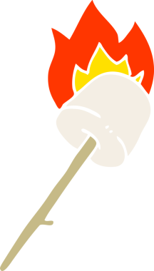 Bir insan tarafından çizilmiş çubuğa marşmelov karalaması