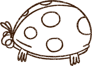 Uğur böceği Kömürü Bir insan tarafından çizilmiş