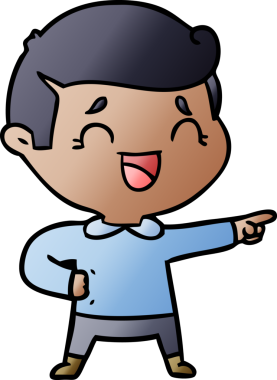 Bir insan tarafından çizilmiş gülen adam.