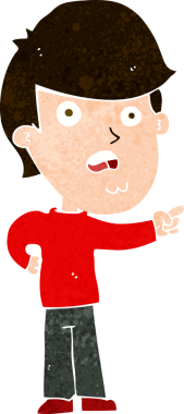 Bir insan tarafından çizilmiş bir karikatür.