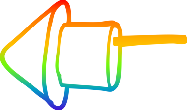 gökkuşağı gradyan çizgisi bir insan tarafından çizilmiş havai fişek çizgi