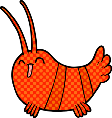 bir insan tarafından çizilmiş kerevit karikatürü