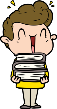 Bir insan tarafından çizilmiş heyecanlı bir çizgi film.