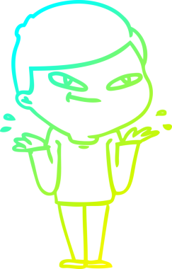 Bir insan tarafından çizilen çizgi film karakteri çizimi.