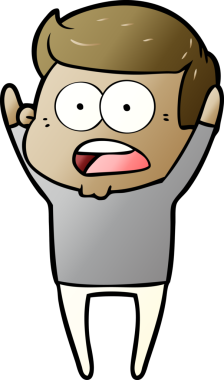 Bir insan tarafından çizilmiş bir karikatür.