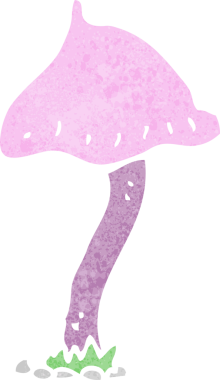 bir insan tarafından çizilmiş mantar mantarı