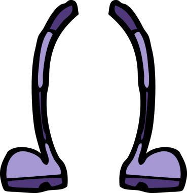 bir insan tarafından çizilmiş karikatür bacakları