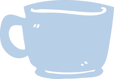 Bir insan tarafından çizilmiş çay fincanı karalaması.