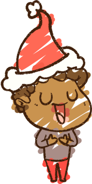 Bir insan tarafından çizilen Noel Adam Tebeşiri