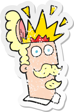 Patlayan kafası bir insan tarafından çizilmiş bir karikatürist çıkartması.