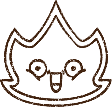 Alev Karakteri Bir insan tarafından çizilmiş