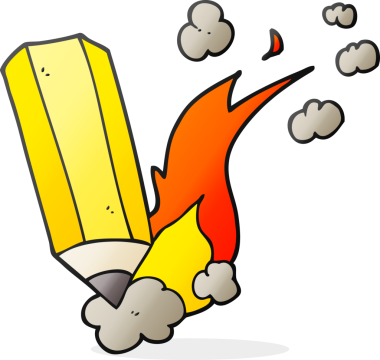 Bir insan tarafından çizilmiş karalama kalemi.