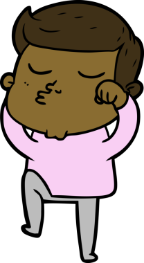 Bir insan tarafından çizilmiş karikatür mankeni adam.