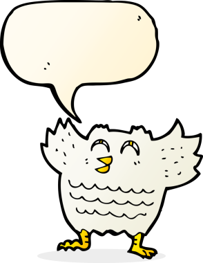 bir insan tarafından çizilmiş konuşma baloncuklu kara kuş.