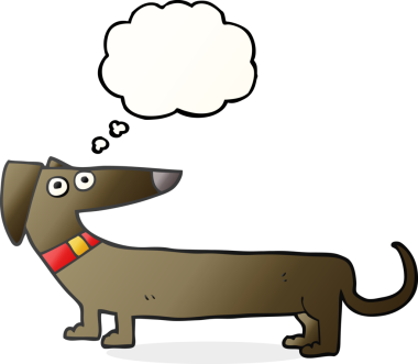 Bir insan tarafından çizilmiş serbest çizim baloncuklu sosis.