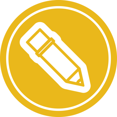 Bir insan tarafından çizilmiş basit kalem simgesi