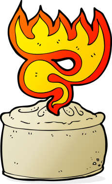 Bir insan tarafından çizilmiş sıcak turta.