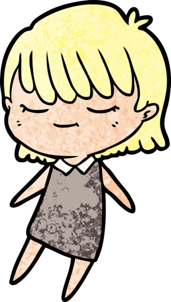 Bir insan tarafından çizilmiş karikatür kadın.