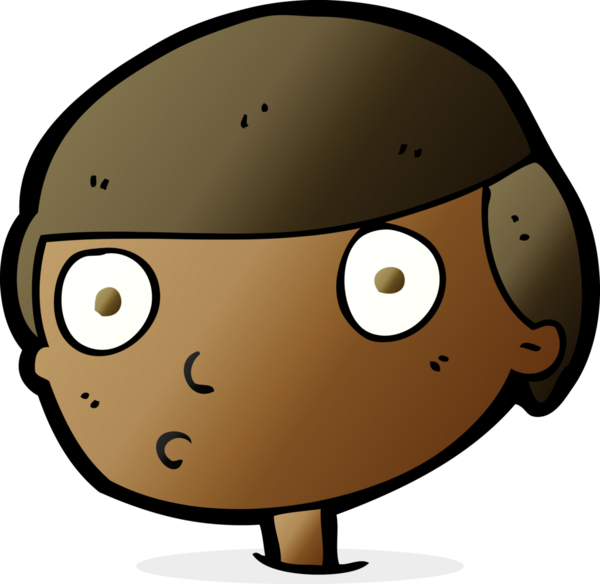 Bir insan tarafından çizilmiş çizgi film çocuğu.