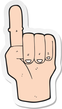 Bir insan tarafından çizilmiş bir çizgi filmin çıkartması.