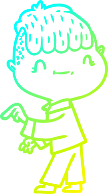 Bir insan tarafından çizilmiş soğuk hava çizgisi.