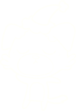 Bir insan tarafından çizilen Noel Köpeği Tebeşiri