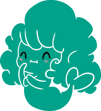 Bir insan tarafından çizilmiş güzel bir hayalet deniz kızı.