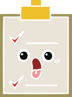 Bir insan tarafından çizilmiş bir bilim deneyinin düz renkli retro karikatürü