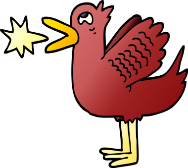 Bir insan tarafından çizilmiş ördek.