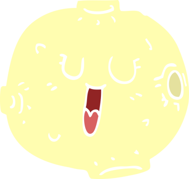 Bir insan tarafından çizilmiş parlak ay karalaması