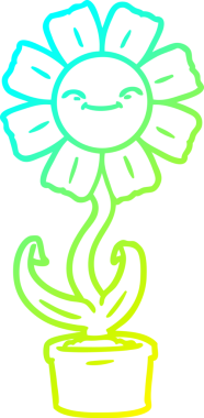 Bir insan tarafından çizilmiş mutlu bir karikatür çizimi.