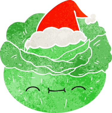 Bir insan tarafından çizilmiş eski bir lahana çizgi filmi.